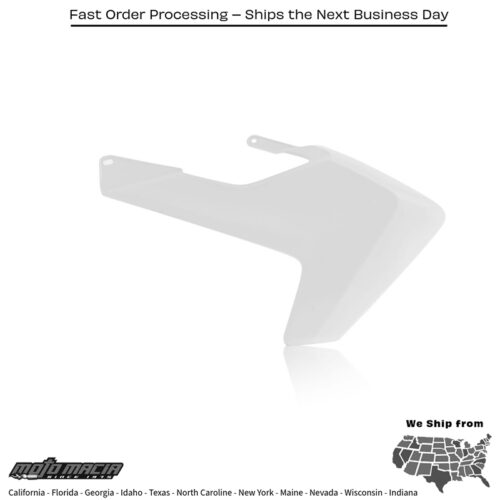 RADIATOR SHROUDS WHITE Husqvarna TC 85 (17/14) 2018-2024 Husqvarna TC 85 (19/16) 2019-2021
