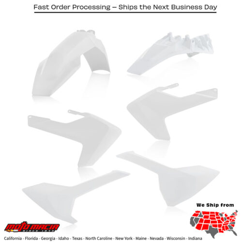 PLASTIC KIT WHITE Husqvarna TC 85 (17/14) TC 85 (19/16) 2018-2023