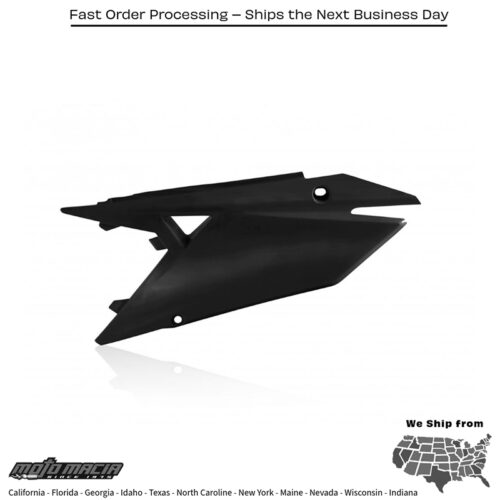 SIDE PANELS BLACK Suzuki RM-Z450 2018-2024 Suzuki RM-Z250 2019-2024