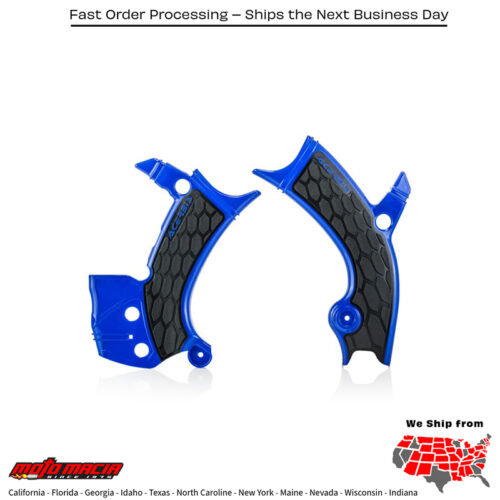 X-GRIP FRAME GUARD BLUE/BLACK Yamaha YZ450F 2018-2022 Yamaha YZ250F 2019-2023 Yamaha YZ250FX 2019-2024 Yamaha YZ450FX 2018-2023 Yamaha WR450F 2019-2024 Yamaha WR250F 2020-2024