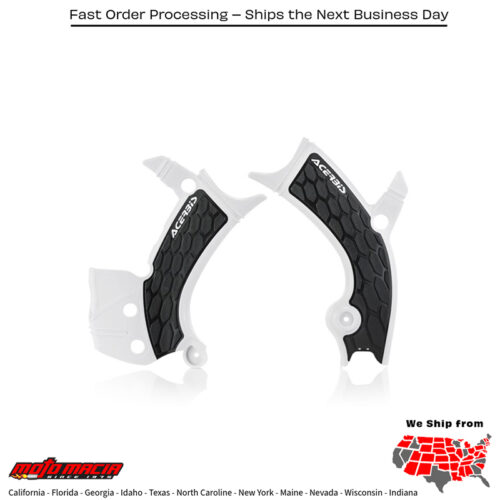 X-GRIP FRAME GUARD WHITE/BLACK Yamaha YZ450F 2018-2022 Yamaha YZ250F 2019-2023 Yamaha YZ250FX 2019-2024 Yamaha YZ450FX 2018-2023 Yamaha WR450F 2019-2024 Yamaha WR250F 2020-2024