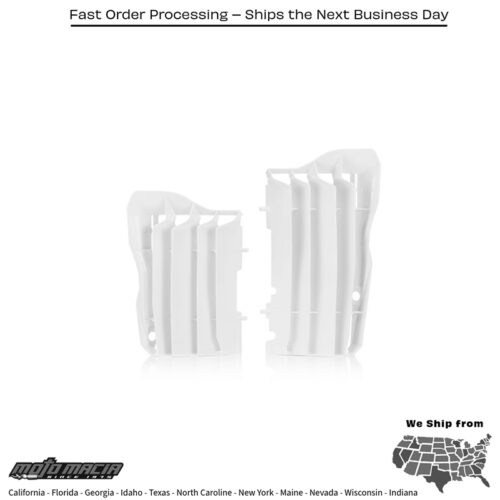 RADIATOR LOUVERS WHITE Honda CRF450RX 2017-2020 Honda CRF450R 2017-2020 Honda CRF450R-S 2022-2023