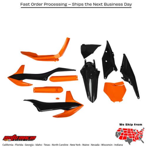 FULL PLASTIC KIT KTM BLUE KTM 450 SX-F 350 SX-F 250 SX-F 250 SX 125 SX 450 XC-F 350 XC-F 250 XC-F 450 SX-F Factory Edition 150 SX 300 XC 250 XC 125 XC 2019-2022