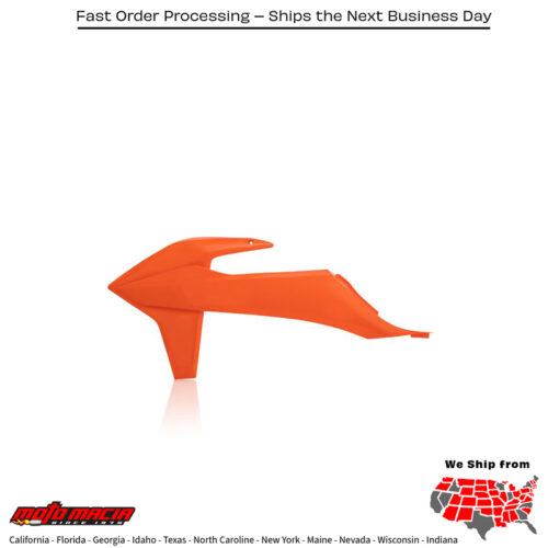 RADIATOR SHROUD ORANGE KTM 300 XC-W TPi 2019-2021 KTM 450 SX-F 2019-2022 KTM 350 SX-F 2019-2022 KTM 250 SX-F 2019-2022 KTM 250 SX 2019-2022 KTM 150 SX 2019-2022 KTM 125 SX 2019-2022 KTM 450 XC-F 2019-2022 KTM 350 XC-F 2019-2022 KTM 250 XC-F