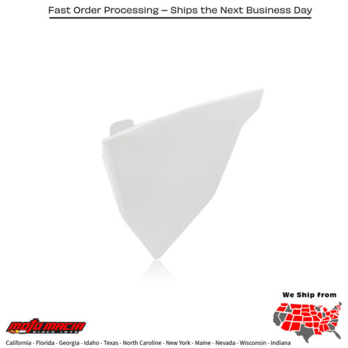 AIRBOX COVER WHITE SX/SX-F/XC/XC-F KTM 300 XC-W TPi 2019-2021 KTM 450 SX-F 2019-2022 KTM 350 SX-F 2019-2022 KTM 250 SX-F 2019-2022 KTM 250 SX 2019-2022 KTM 150 SX 2019-2022 KTM 125 SX 2019-2022 KTM 450 XC-F 2019-2022 KTM 350 XC-F 2019-2022