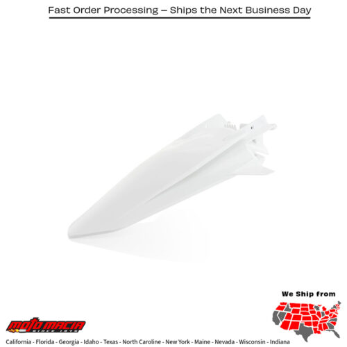 REAR FENDER WHITE KTM 450 SX-F 2019-2022 KTM 350 SX-F 2019-2022 KTM 250 SX-F 2019-2022 KTM 250 SX 2019-2022 KTM 150 SX 2019-2022 KTM 125 SX 2019-2022 KTM 450 XC-F 2019-2022 KTM 350 XC-F 2019-2022 KTM 250 XC-F 2019-2022 KTM 300 XC 2019-2019