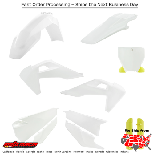 FULL PLASTIC KIT HUS ORIGINAL '22 Husqvarna FX 350 FX 450 TC 125 TC 250 FC 250 FC 350 FC 450 FC 450 Rockstar Edition 2019-2022