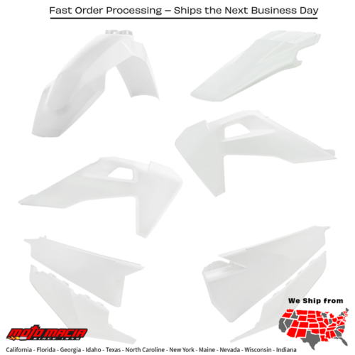 PLASTIC KIT HUS ORIGINAL '22 Husqvarna TC 125 FC 250 FC 350 FC 450 FC 450 Rockstar Edition TC 250 2019-2022