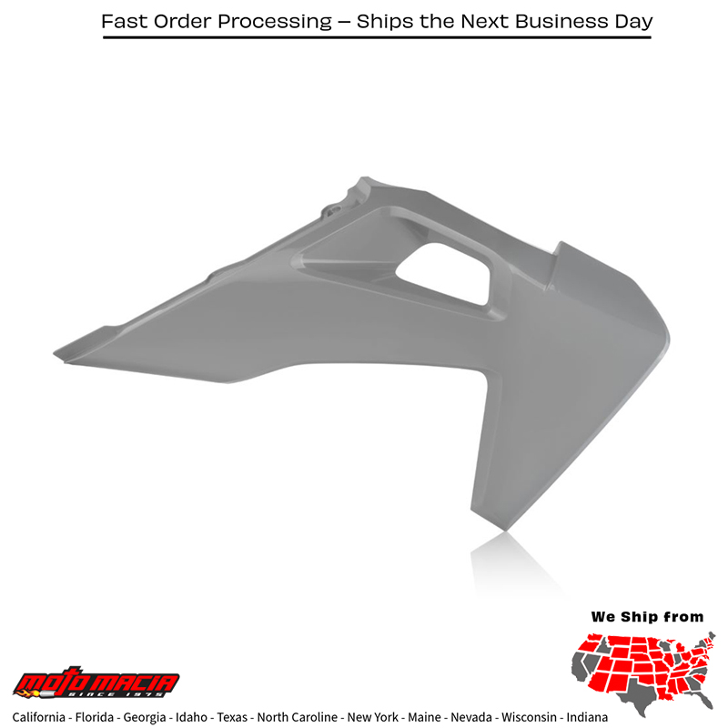 RADIATOR SHROUD GREY Husqvarna TE 150 2019-2019 Husqvarna TE 250i 2019-2023 Husqvarna TE 300i 2019-2023 Husqvarna FE 250 2019-2023 Husqvarna FE 350 2019-2023 Husqvarna TX 300 2019-2019 Husqvarna FX 350 2019-2022 Husqvarna FX 450 2019-2022 H - Image 2