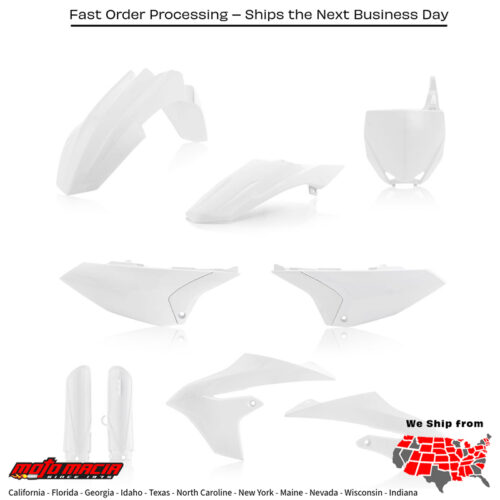 FULL PLASTIC KIT WHITE Yamaha YZ65 2019-2024