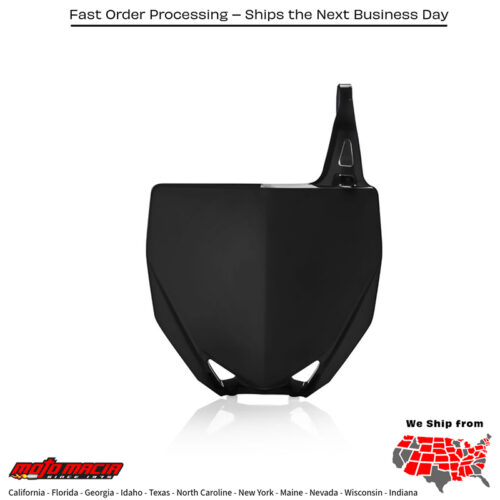 FRONT NUMBER PLATE BLACK Yamaha YZ65 2018-2024