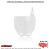 FRONT NUMBER PLATE WHITE Yamaha YZ65 2018-2024