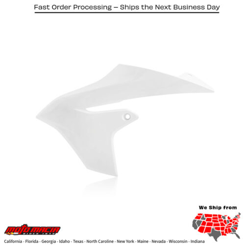 RADIATOR SHROUD WHITE Yamaha YZ65 2018-2024