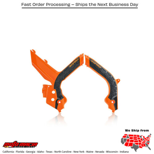 X-GRIP FRAME GUARDS ORANGE/BLACK KTM 300 XC-W TPi 2019-2021 KTM 450 SX-F 2019-2022 KTM 350 SX-F 2019-2022 KTM 250 SX-F 2019-2022 KTM 250 SX 2019-2022 KTM 150 SX 2019-2022 KTM 125 SX 2019-2022 KTM 450 XC-F 2019-2022 KTM 350 XC-F 2019-2022 KTM 250 XC-F 2019-