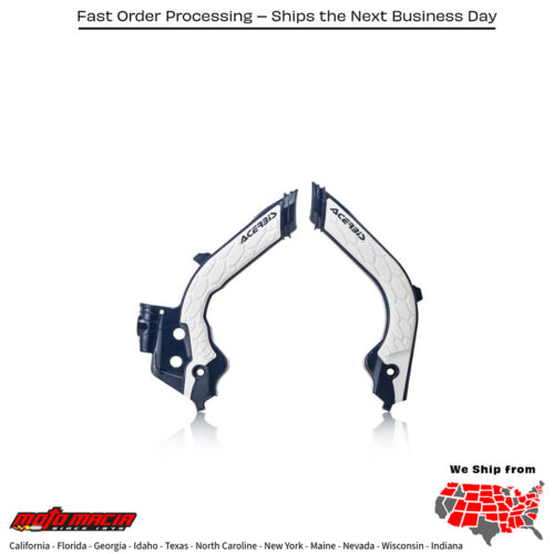 X-GRIP FRAME GUARD HUS BLUE/WHITE Husqvarna TC 125 2019-2022 Husqvarna TC 250 2019-2022 Husqvarna FC 250 2019-2022 Husqvarna FC 350 2019-2022 Husqvarna FC 450 2019-2022 Husqvarna FC 450 Rockstar Edition 2019-2020 Husqvarna TE 300i 2020-2023 Husqvarna FE 25