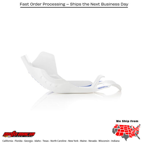 ACERBIS Skid Plate (protector de carter) WHITE/BLUE HUSQVARNA FX 450 19-21 HUSQVARNA FC 450 19-21 HUSQVARNA FC 450 ROCKSTAR EDITION 19-21 HUSQVARNA FX 450 2019-2021 HUSQVARNA FC 450 2019-2021 HUSQVARNA FC 450 ROCKSTAR EDITION 2019-2021