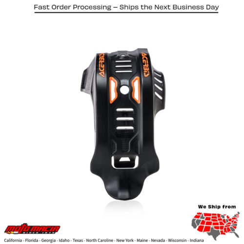 ACERBIS Skid Plate (protector de carter) BLACK/ORANGE KTM 450 SX-F 19-22 KTM 450 XC-F 19-22 KTM 450 SX-F FACTORY EDITION 19-22 KTM 450 SX-F 2019-2022 KTM 450 XC-F 2019-2022 KTM 450 SX-F FACTORY EDITION 2019-2022