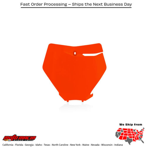 FRONT NUMBER PLATE ORANGE KTM 300 XC-W TPi 2019-2021 KTM 450 SX-F 2019-2022 KTM 350 SX-F 2019-2022 KTM 250 SX-F 2019-2022 KTM 250 SX 2019-2022 KTM 150 SX 2019-2022 KTM 125 SX 2019-2022 KTM 450 XC-F 2019-2022 KTM 350 XC-F 2019-2022 KTM 250 XC-F 2019-2022 KT