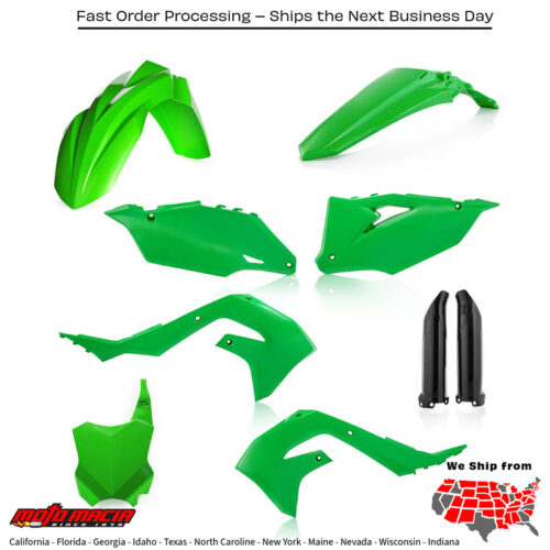 FULL PLASTIC KIT ORIGINAL Kawasaki KX250F KX450F KX250X KX450X 2019-2024