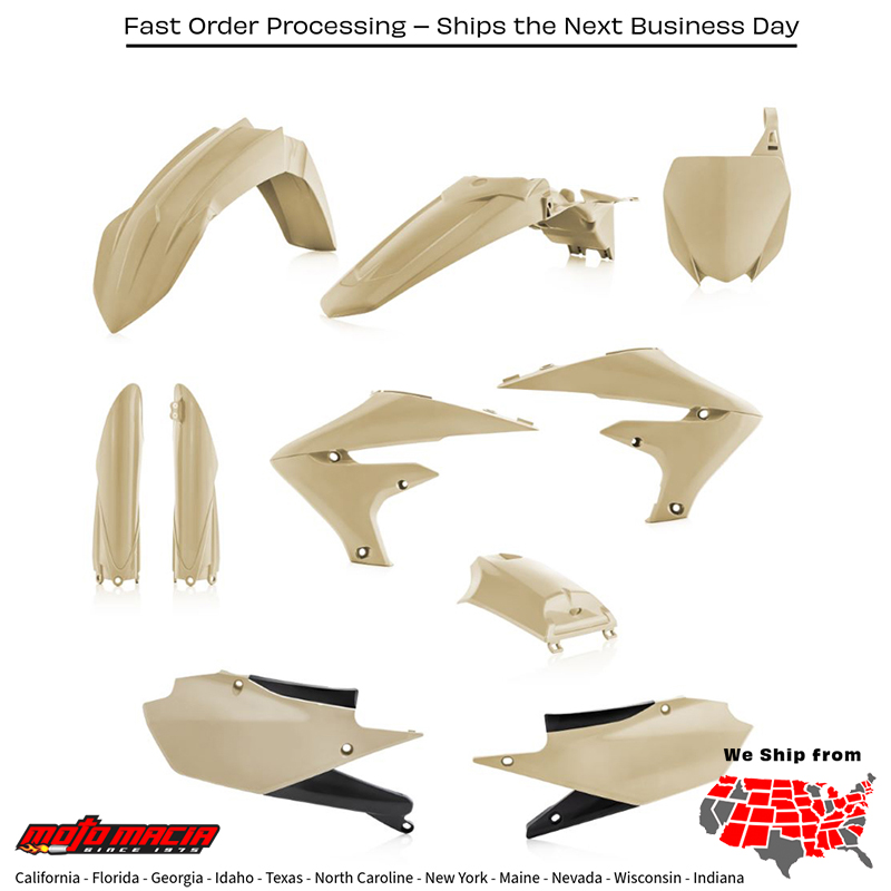 FULL PLASTIC KIT DESERT EAGLE Yamaha YZ450F YZ250F YZ250FX YZ450FX 2018-2023