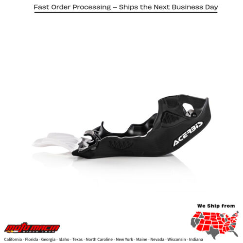 ACERBIS Skid Plate (protector de carter) HUS/KTM BLACK/WHITE HUSQVARNA TC 250 19-22 KTM 250 SX 19-22 HUSQVARNA TC 250 2019-2022 KTM 250 SX 2019-2022