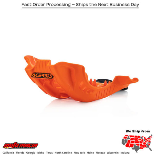 ACERBIS Skid Plate (protector de carter) ORANGE/BLACK KTM 350 SX-F 19-22 KTM 250 SX-F 19-22 KTM 350 SX-F 2019-2022 KTM 250 SX-F 2019-2022