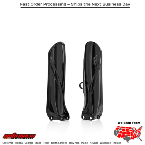 LOWER FORK COVER SET  BLACK Yamaha YZ85 2019-2024 Yamaha YZ85LW 2022-2024