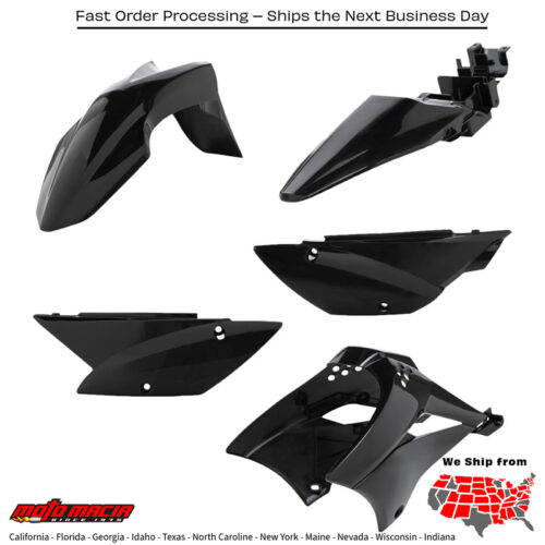 PLASTIC KIT BLACK Kawasaki KLX110 KLX110L 2010-2020