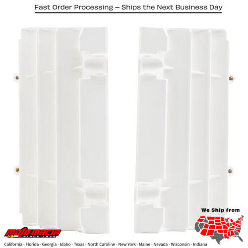 Radiator Louvers White Husqvarna Fe 250 2019-2023 Husqvarna Fe 350 2019-2023 Hus