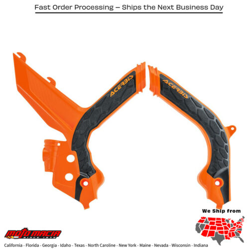 X-GRIP FRAME GUARDS ORANGE/BLACK KTM 500 EXC-F 2020-2023 KTM 500 XCF-W 2020-2022 KTM 350 XCF-W 2020-2022 KTM 300 XC-W TPi 2020-2021 KTM 250 XC-W TPi 2020-2021 KTM 150 XC-W TPi 2020-2021 KTM 350 EXC-F 2020-2023 KTM 450 EXC-F 2020-2023 KTM 150 XC-W 2023-2023