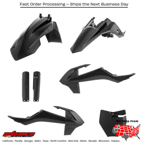 FULL PLASTIC KIT BLACK KTM 65 SX 2019-2024