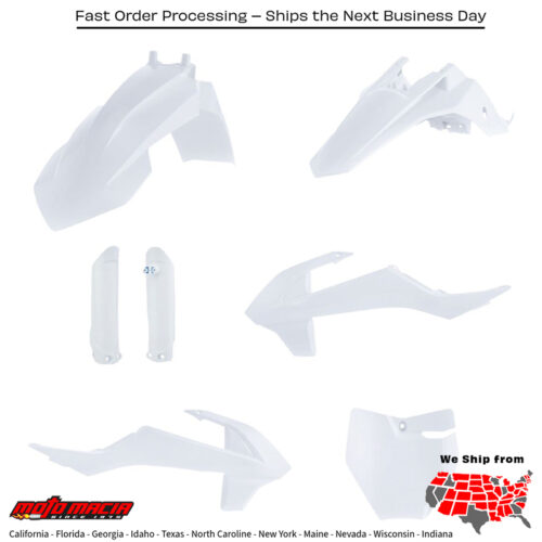 FULL PLASTIC KIT WHITE KTM 65 SX 2019-2024