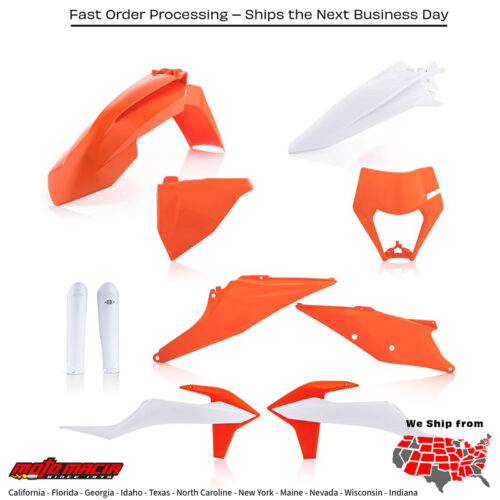 FULL PLASTIC KIT KTM ORIGINAL KTM 500 EXC-F 500 XCF-W 350 XCF-W 350 EXC-F 450 EXC-F 150 XC-W 250 XC-W 300 XC-W 450 XCF-W 250 EXC-F 300 EXC 250 EXC 2020-2023