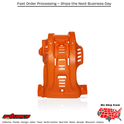 ACERBIS Skid Plate (protector de carter) ORANGE/WHITE KTM 350 XCF-W 20-22 KTM 350 EXC-F 20-23 KTM 250 EXC-F 20-23 KTM 350 XCF-W 2020-2022 KTM 350 EXC-F 2020-2023 KTM 250 EXC-F 2020-2023