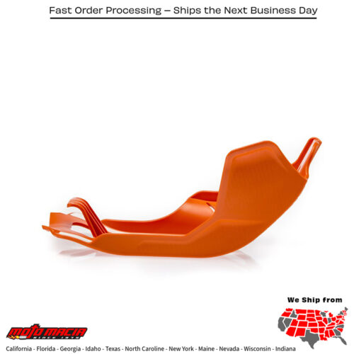 ACERBIS Skid Plate (protector de carter) ORANGE/WHITE KTM 500 EXC-F 20-23 KTM 500 XCF-W 20-22 KTM 450 EXC-F 20-23 KTM 450 XCF-W 23-23 KTM 500 EXC-F 2020-2023 KTM 500 XCF-W 2020-2022 KTM 450 EXC-F 2020-2023 KTM 450 XCF-W 2023-2023