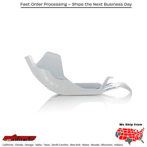 ACERBIS Skid Plate (protector de carter) W/LINKAGE GUARD WHITE/BLUE HUSQVARNA FE 501 20-23 HUSQVARNA FE 501S 20-23 HUSQVARNA FE 450 20-23 HUSQVARNA FE 501 2020-2023 HUSQVARNA FE 501S 2020-2023 HUSQVARNA FE 450 2020-2023