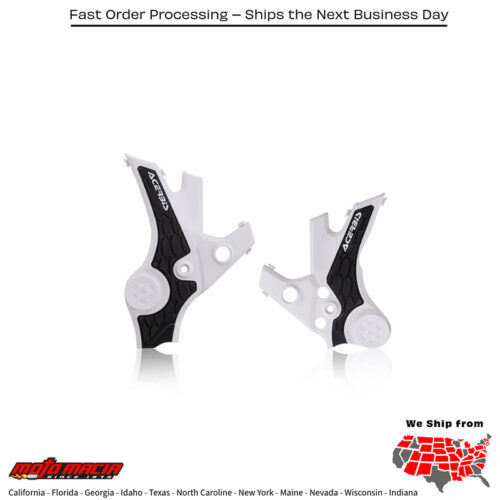X-GRIP FRAME GUARD WHITE/BLACK  Honda CRF1100L2 Africa Twin Adventure Sports 2020-2021 Honda CRF1100L2D Africa Twin Adventure Sports DCT 2020-2021 Honda CRF1100L Africa Twin 2020-2021 Honda CRF1100LD Africa Twin DCT 2020-2021