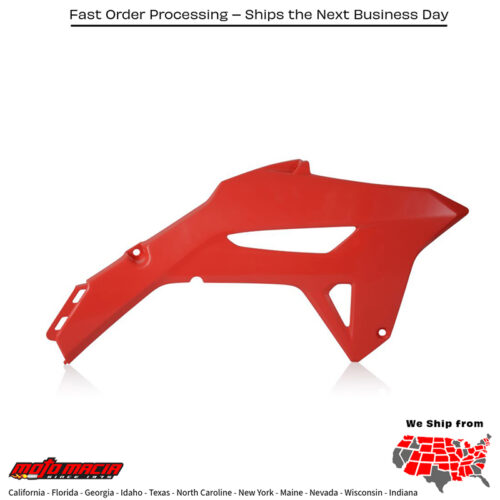 RADIATOR SHROUD  RED Honda CRF250R 2022-2024 Honda CRF450R-S 2023-2024