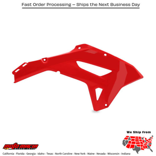 RADIATOR SHROUD  RED Honda CRF450RX 2021-2024 Honda CRF250RX 2022-2024