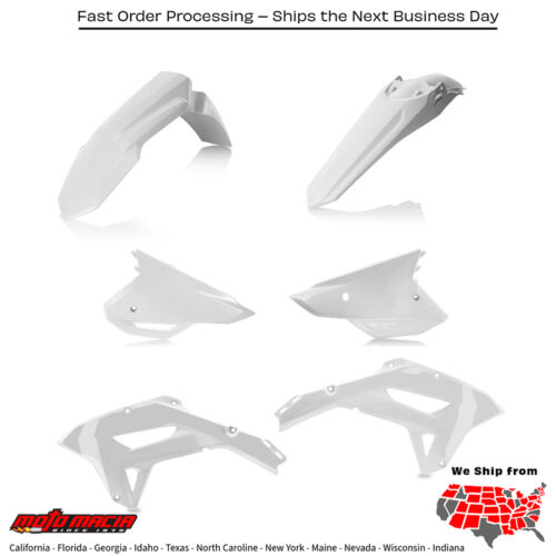 PLASTIC KIT  WHITE Honda CRF450RX CRF250RX 2021-2024