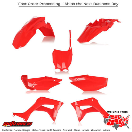 FULL PLASTIC KIT  RED Honda CRF110F 2019-2021