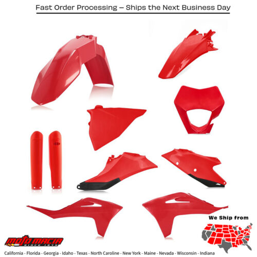 FULL PLASTIC KIT GAS RED Gas Gas Gas-Gas EC 300 EC 250 EC 250F EC 350F 2021-2023