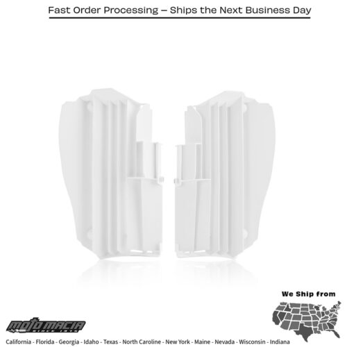 RADIATOR LOUVERS GAS WHITE Gas Gas Gas-Gas MC 125 MC 250F MC 450F EC 300 EX 250F EX 350F EX 450F EX 300 EC 250 EC 250F EC 350F MC 250 MC 350F EX 250 2021-2023
