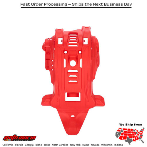 ACERBIS Skid Plate (protector de carter) RED BETA 250 RR (2T) 20-22 BETA 300 RR (2T) 20-22 HONDA CRF450RX 21-24 HONDA CRF450R W.E. 21-24 HONDA CRF450R 21-24 BETA 250 RR (RE) 20-21 BETA 300 RR (RE) 20-21 HONDA CRF250R 22-24 HONDA CRF250RX 22