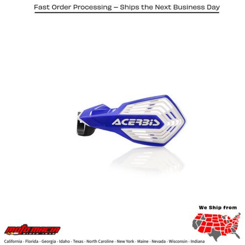 K-FUTURE HANDGUARD  BLUE/WHITE Yamaha YZ250FX 2015-2023 Yamaha YZ250X 2016-2023 Yamaha YZ450FX 2016-2023 Kawasaki KX250F 2015-2020 Suzuki RM-Z250 2016-2023 Suzuki RM-Z450 2016-2023 Yamaha YZ125 2015-2023 Yamaha YZ250 2015-2023 Yamaha YZ250F