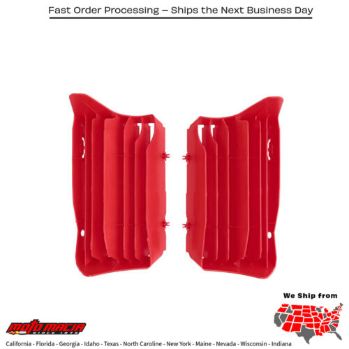 RADIATOR SHROUDS  RED Honda CRF450RX 2021-2024 Honda CRF450R 2021-2024 Honda CRF250R 2022-2024 Honda CRF250RX 2022-2024