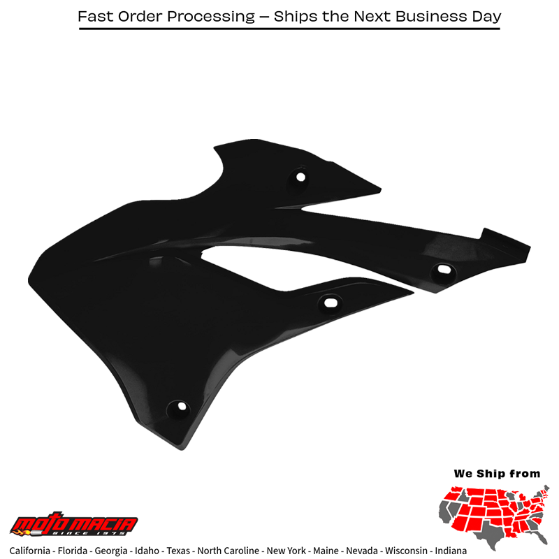 Radiator Shrouds Kawasaki Black Kx112 2022-2025 Kx85 2022-2026 - Image 2