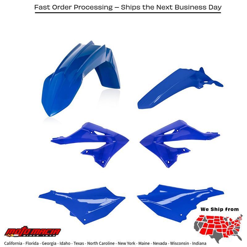 PLASTIC KIT BLUE Yamaha YZ125 YZ250 YZ125 Monster Energy RE YZ250 Monster Energy RE 2022
