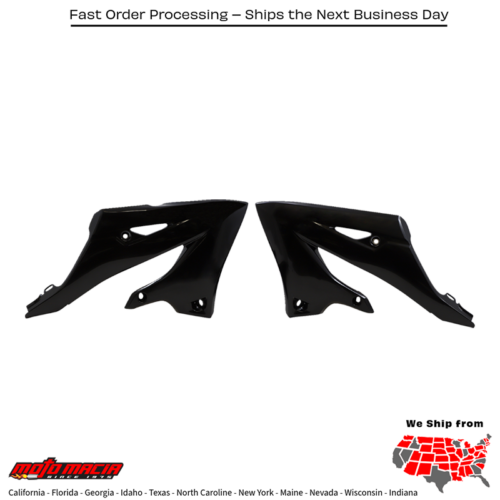 Radiator Shrouds Yamaha Black Yz125 2022-2026 Yz250 2022-2026