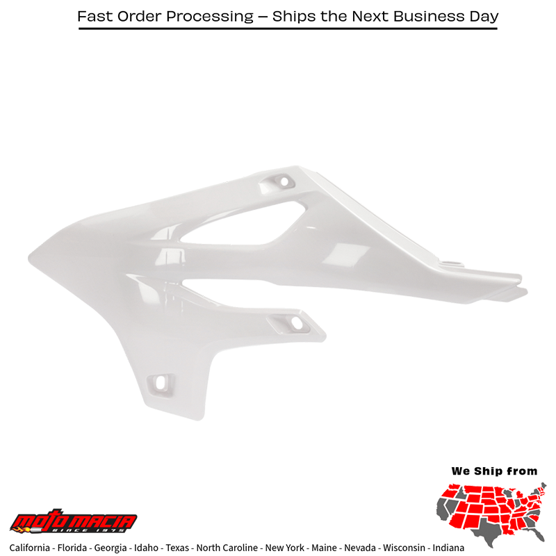 Radiator Shrouds Yamaha White Yz85 2022-2024 Yz85lw 2022-2024 - Image 2